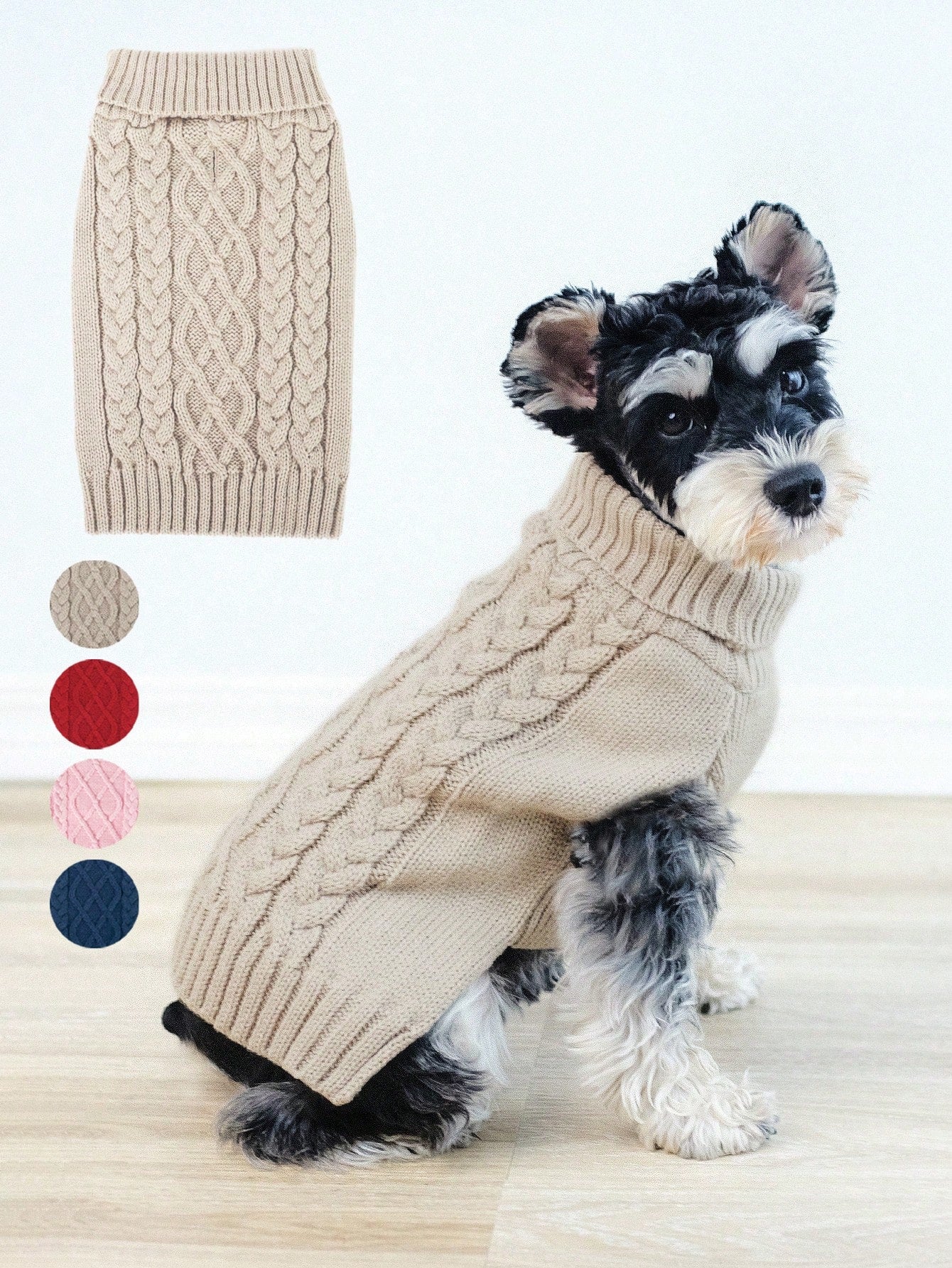1Pc Classic Pattern Pet Sweaters Soft and Cozy Knitwear for Small Middle Large Dogs, Thickened Knitted Turtleneck Design Elastic and Warm Puppy Winter Apparel for Boy and Girl Dogs