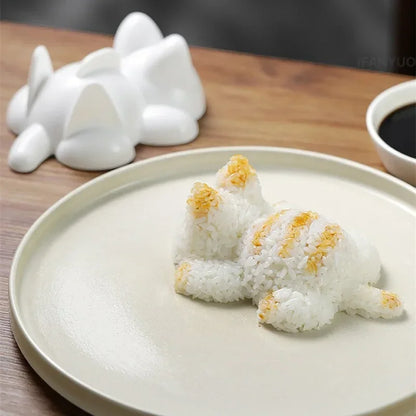 1PC Cute Cartoon Cat Mold DIY Rice Ball Sushi Molds Kids Rice Mashed Potato Pumpkin Mash Baking Supplies Kitchen Accessorie